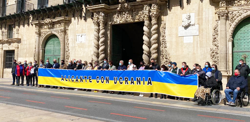 Cocemfe Alicante muestra su afecto y su apoyo al pueblo ucraniano