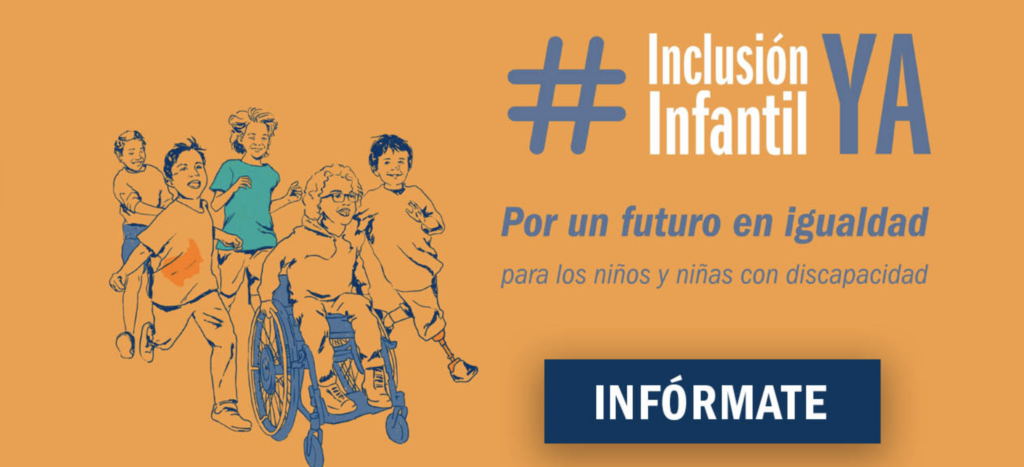 Campaña Inclusión Infantil YA de COCEMFE, que reivindica un futuro en igualdad para los niños y niñas con discapacidad